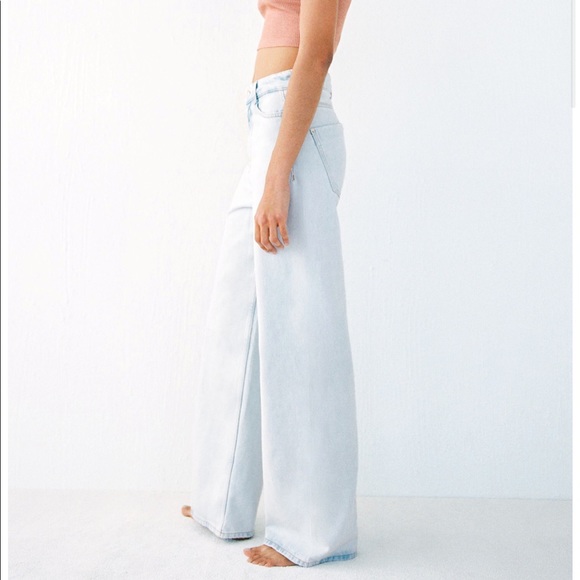 Zara Denim - Zara High Rise Wide Leg Jean